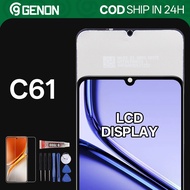 Genon IPS 90Hz LCD for Realme C61 LCD Display Touch Screen with Frame Replacement Parts