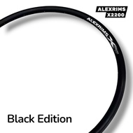 26 Inch Wheel Alexrims X2200 Black V-Brake Rim 36 Holes