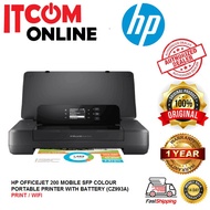 HP OFFICEJET 200 MOBILE SFP COLOUR PORTABLE PRINTER WITH BATTERY (CZ993A) P/W
