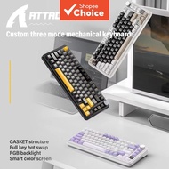 Attack Shark X85PRO Smart Color Screen Mechanical Keyboard Gasket Structure Full-key Hot Swap RGB Ba
