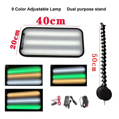 9 LED Car Dent Repair Lamp 3 Strips Line Board Paintless Dent Repair Tool Car Dent Light Board Car D