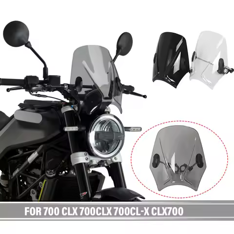 For 700 CLX 700CLX 700CL-X CLX700 Motorcycle Windshield Windscreen Round Headlight Street Bikes Wind