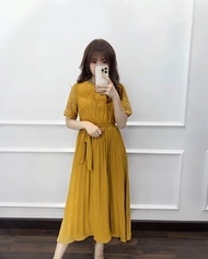 JD DRESS JESSLYN PRISKET KR FASHION BUSANA PAKAIAN WANITA 3 UKURAN L XL XXL