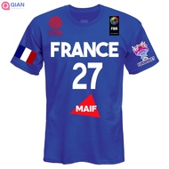 France FIBA Basketball Team Tshirt
