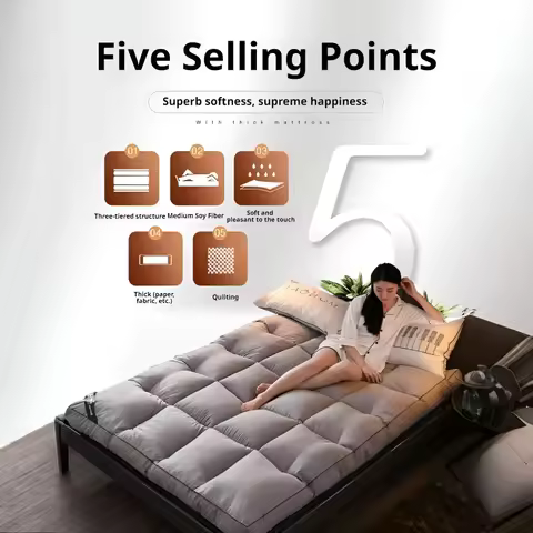 Household Foldable Thick Soft Mattress Student Dormitory Soft Mattress Multi Purpose Mattress