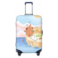 คาปิบารา ผ้าคลุมกระเป๋าเดินทาง ผ้าสแปนเด็กซ์ แบบยืดหยุ่น ยืดหยุ่น Capybara Luggage Cover 18 20 22 24