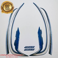 (ORI) striping honda scoopy stylish 2016 idling stop body biru standar