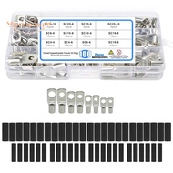 220Pcs Bare Ring Terminals Lug Tinned Copper Tube SC4-SC25