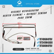 HISENSE REGRIGERATOR HEATER ELEMENT + DEFROST SENSOR – 240V 200W -RT486N4FBV/RT549N4ABU/RT600N4FBV