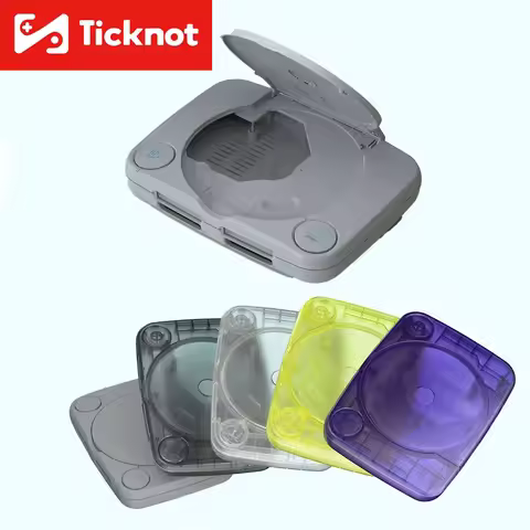 BitFunx ABS Housing Shell For PS1 Game Box Transparent Case For PS One Console PSX Game Case