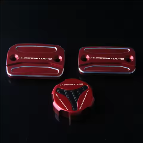 For Ducati Hypermotard 796 2010-2012 Motorcycle Front Rear Brake Clutch Cylinder Fluid Reservoir Cov