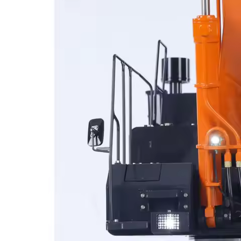 90% Metal LESU ZX490 1/14 RC Hydraulic Excavator Aoue PL18EV Lite Light Sound Smoke Radio 2Arms Heav