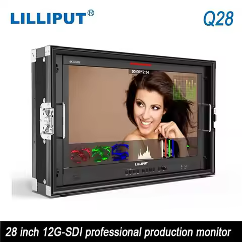 LILLIPUT Q28 28 inch 4K 12G-SDI Professional Broadcast Production Studio Monitor 3D-LUT HDR HDMI-Com