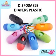 Disposable Diapers Plastic Bag Dispenser Refill Roll Diaper Bag Disposable Plastic Beg Plastik Sampa