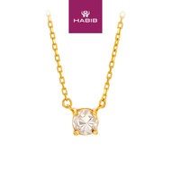 HABIB Oro Italia 916 Yellow and White Gold Necklace GC27570422(5YW)-BI (22K Gold)