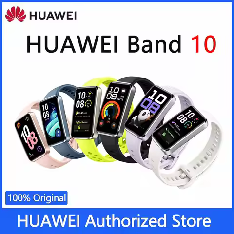 Huawei Band 10 Standard Version Original Smart Bracelet Ultra-Thin Aluminum Alloy Case Sleep Health 