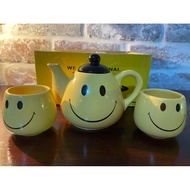 Ear Early Old Things Long Products Yellow Smile Cup Pot Set