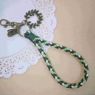 ~米+熊~ 復古 編織鑰匙圈 蠟線編織鑰匙圈 (綠色)