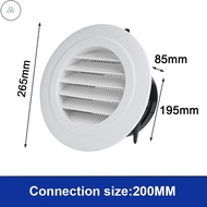 EZ TasteExterior Wall Air Vent Grille Plastic Round Air Exhaust Vent Grille Duc