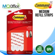 3M Command 17021P Medium 9pcs Refill Strip Replacement Replace Strips Double Tape 17021 MQOFFICE 3m 