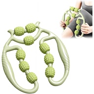 Circular Leg Clamp Roller,Manual Massage Relax Roller with 9 Wheels,Cellulite Roller Muscle Relaxer 