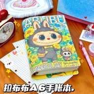 Super Cute Sunflower Labububu a6 Soft Leather Labubu High-value Girl Heart Cute a6 Loose-leaf Cartoo
