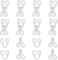 YELARXI Sewing Hooks and Eyes, 23mm Covered Hook Eye Sewing Closure Fasteners Sew on Snaps Fit for B