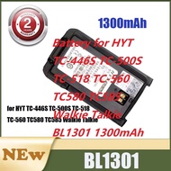 Battery for HYT TC-446S TC-500S TC-518 TC-560 TC580 TC585 Walkie Talkie BL1301 1300mAh