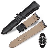 Curved End Watchband Calfskin Strap for T-classic T035 Watch Straps 22mm 23mm 24mm Leather Watch Str