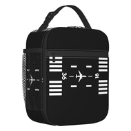 Airport Runway Traffic Controller Insulated Lun Bag Aviation Airplane Pilot Aviator Leakproof Therma