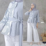 Blouse batik kombinasi batik atasan wanita / seragam batik