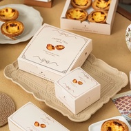 Croissant Sunflower Egg Tarts Packaging Box French Egg Tarts Packaging Box Portuguese Tarts Takeaway