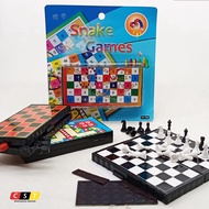 JHEE Pocket Magnetic Board Games (Aeroplane/Chess Set/Snake Game/Draughts)