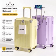 AVIVA Bagasi 20/24/28 inci USB Pengecasan Pemegang Cawan Beg Multifungsi