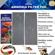 INFINITY Ammonia Filter Pad for Ammonia Spike For Aquarium and Pond Use Filter Media (acc)(flt) JTC