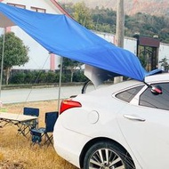 車邊天幕車載轎車邊帳遮陽棚戶外露營防水防曬車尾帳篷越野車側帳