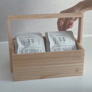 等等木製茶盒/置茶籃/手提茶架/松木