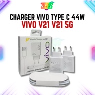 Vivo Type C 44W Flash Charger V23 V21 V25PRO X70 Fast Charging Adapter
