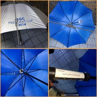 LGC President Cup Silver Blue Manual Super Large Umbrella Close Length 98cm Open Width 125cm Anti UV