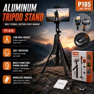 P185 1800mm Wireless Aluminium Extendable Selfie Stick Tripod Stand Foldable Monopod for Camera Smar