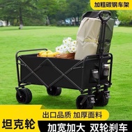 Camping Trolley Outdoor Portable Trolley Oversized Camp Foldable Picnic Trolley Camping Trolley Trailer Stall