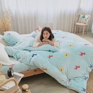 超柔瞬暖法蘭絨床包 被套 鋪棉暖暖被/床單 兩用被毯/FL033