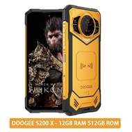 S200 DOOGEE 5G โทรศัพท์มีสาย12GB 512GB 6.7 "120Hz โทรศัพท์มือถือแบตเตอรี่10100MAh 100MP 33W NFC สมาร