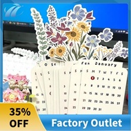 2024 Flowers Desk Calendar Vase Shaped Monthly Calendar Planner