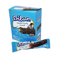 Dilan Wafer Coklat Crunchy Caramel Rolls Coklat Dilan - 12PCS x 24GR