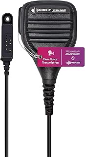 MIRKIT Heavy Duty Shoulder Speaker Mic for Baofeng UV-9R & Listen Only Radio Earpiece & Lanyard Ham 