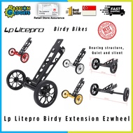 Lp Litepro Extension Rod Easy Wheel Push Wheels Aluminum Alloy Bike Easywheels For Birdy Bicycle