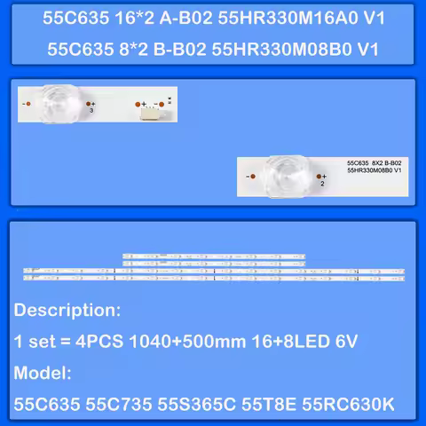 LED Backlight Strip for 55C635 55C735 55C639 55C631 55C645K 55C635K 55RC630K 55C735 55C635 55C635X1 