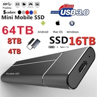 Portable 1TB 2TB SSD 4TB 16TB External Hard Drive Type-C USB 3.1 High Speed 8TB External Storage Hard Disks For Laptops