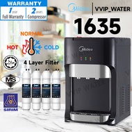 Penapis Air Midea Mild Alkaline Water Dispenser Hot Normal Cold Model: 1630 or 1635 With 4 Korea Hah